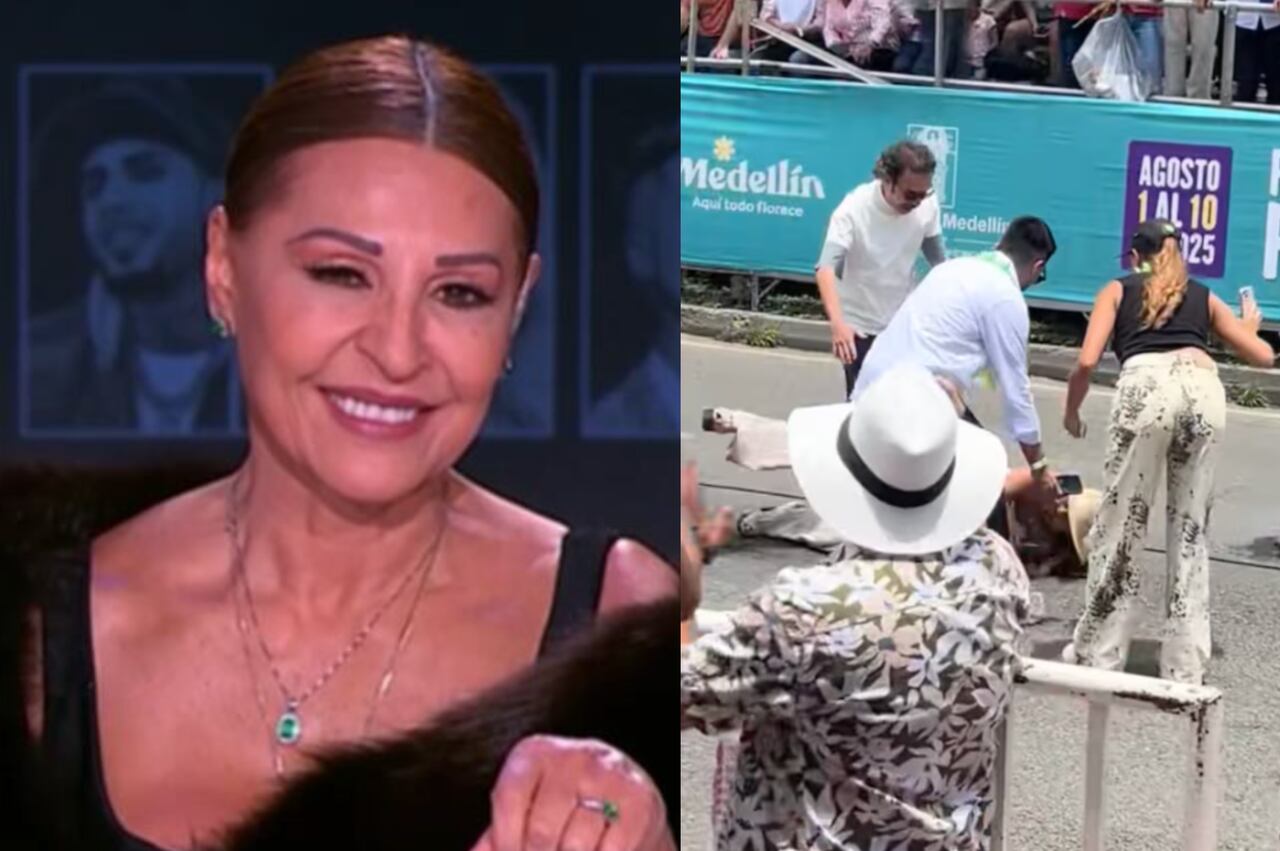 Amparo Grisales sufrió caída en la Feria de las flores 2025.