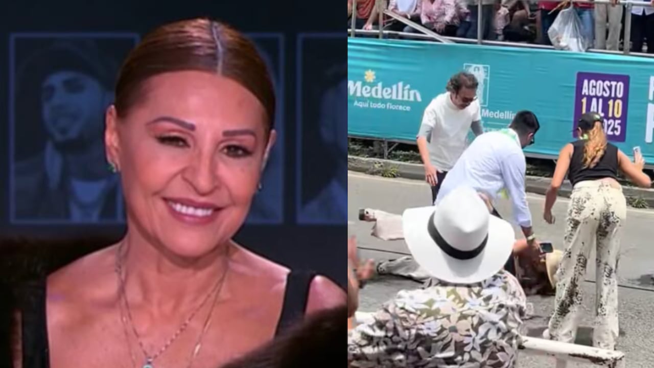 Amparo Grisales sufrió caída en la Feria de las flores 2025.
