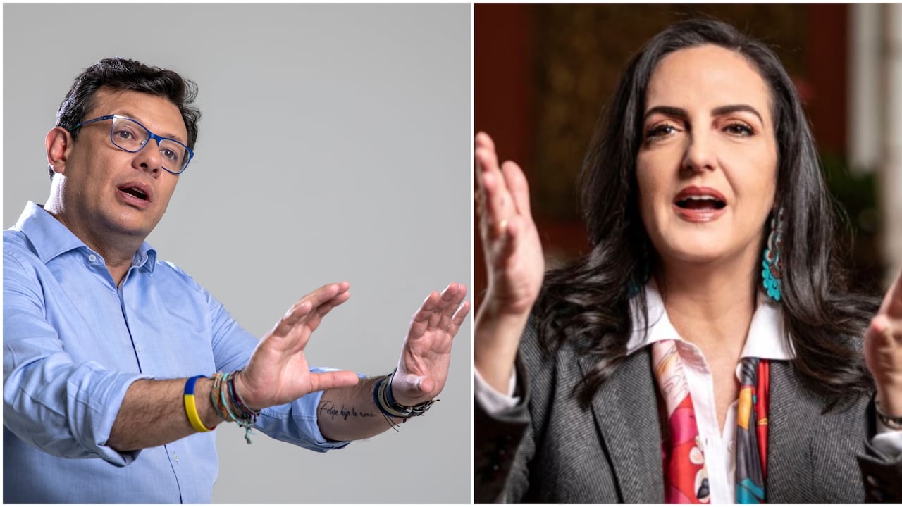 El exconcejal Hollman Morris y la senadora María Fernanda Cabal