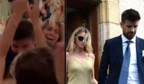 Clara Chía y Piqué estuvieron bastante unidos en la boda