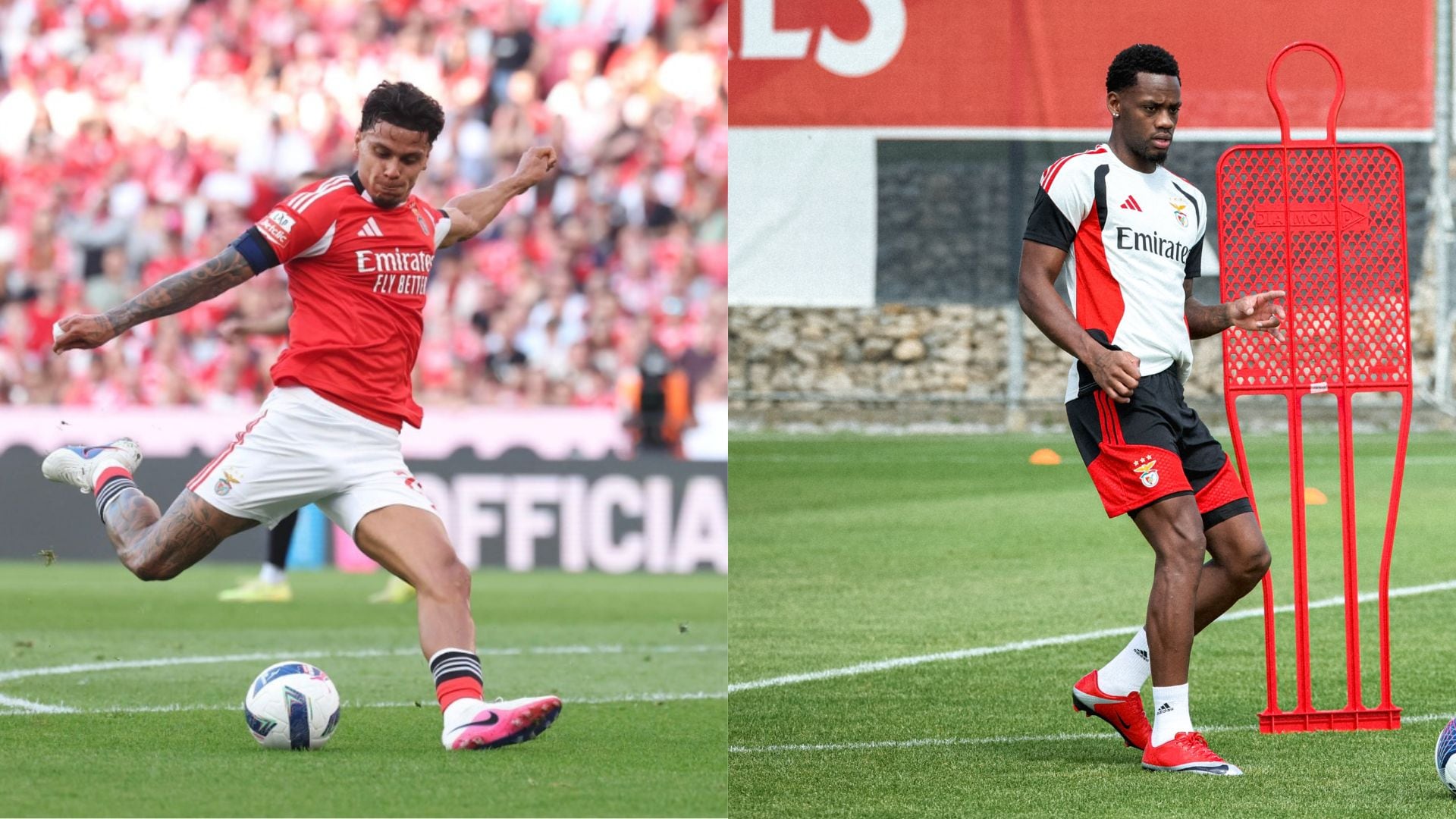 Richard Ríos y Jhon Jáder Durán son compañeros en el Benfica.