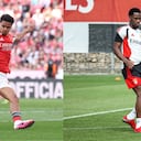 Richard Ríos y Jhon Jáder Durán son compañeros en el Benfica.