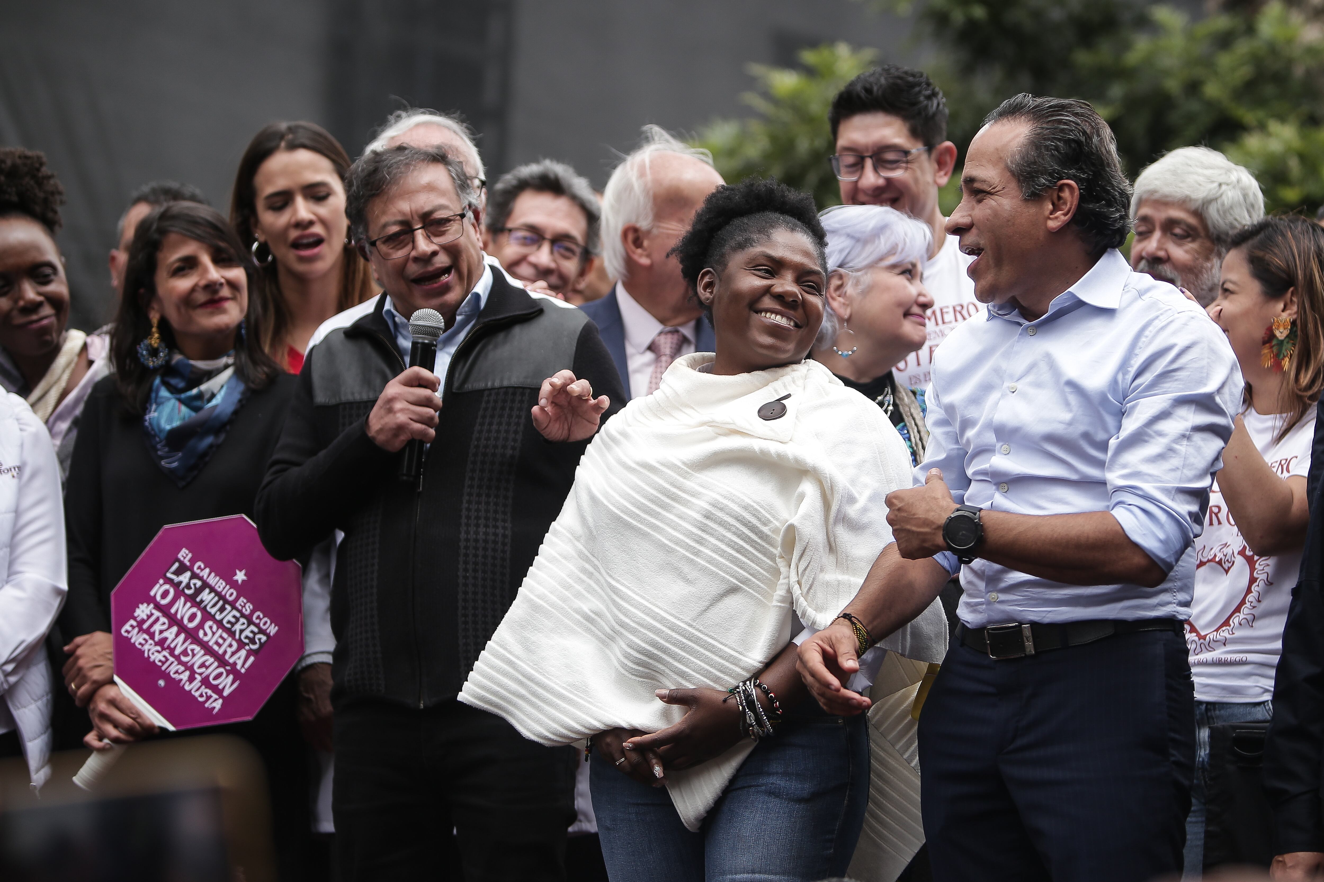 Presidente Gustavo Petro en marcha de apoyo a sus reformas