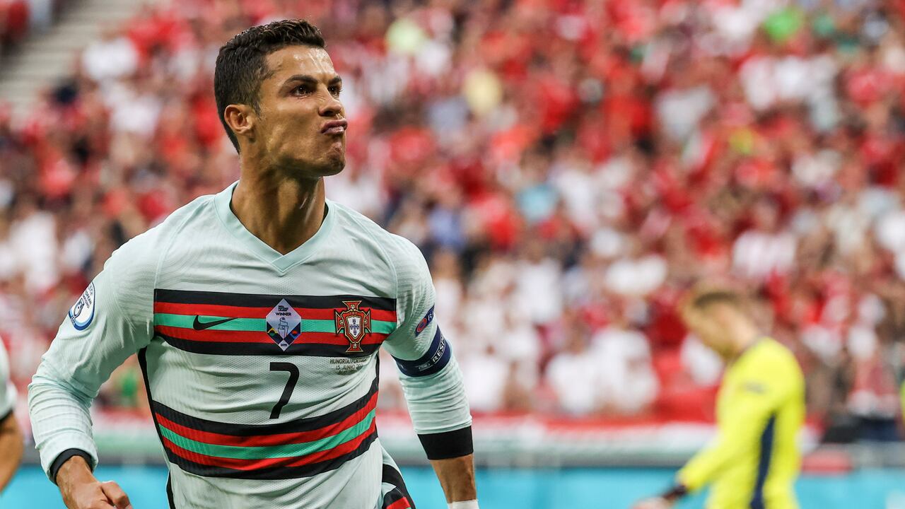 Cristiano Ronaldo con Portugal.