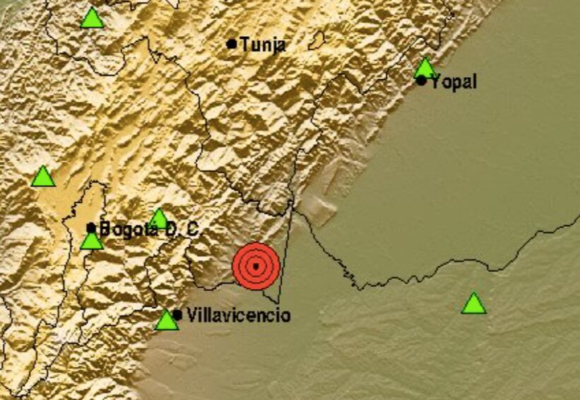 Temblor en Colombia el sábado, 14 de junio.