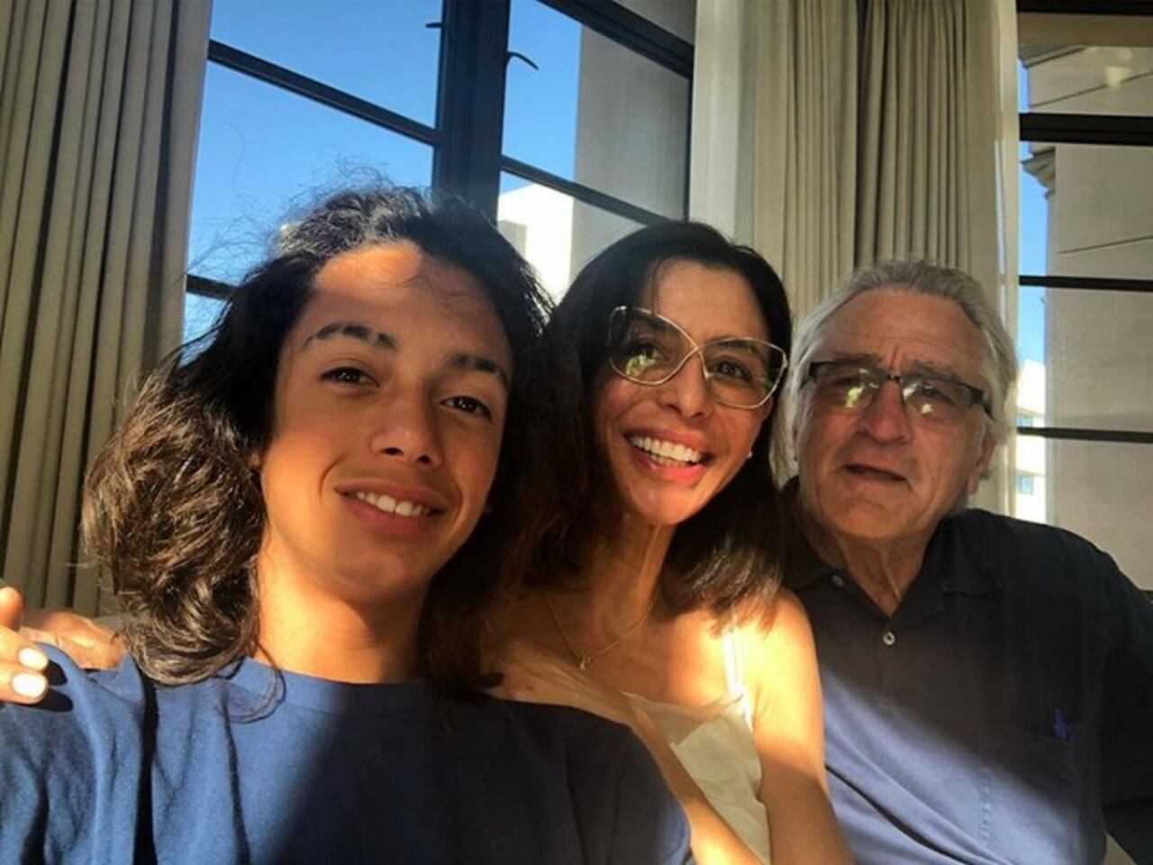 Robert de Niro con su nieto quien falleció el 2 de julio