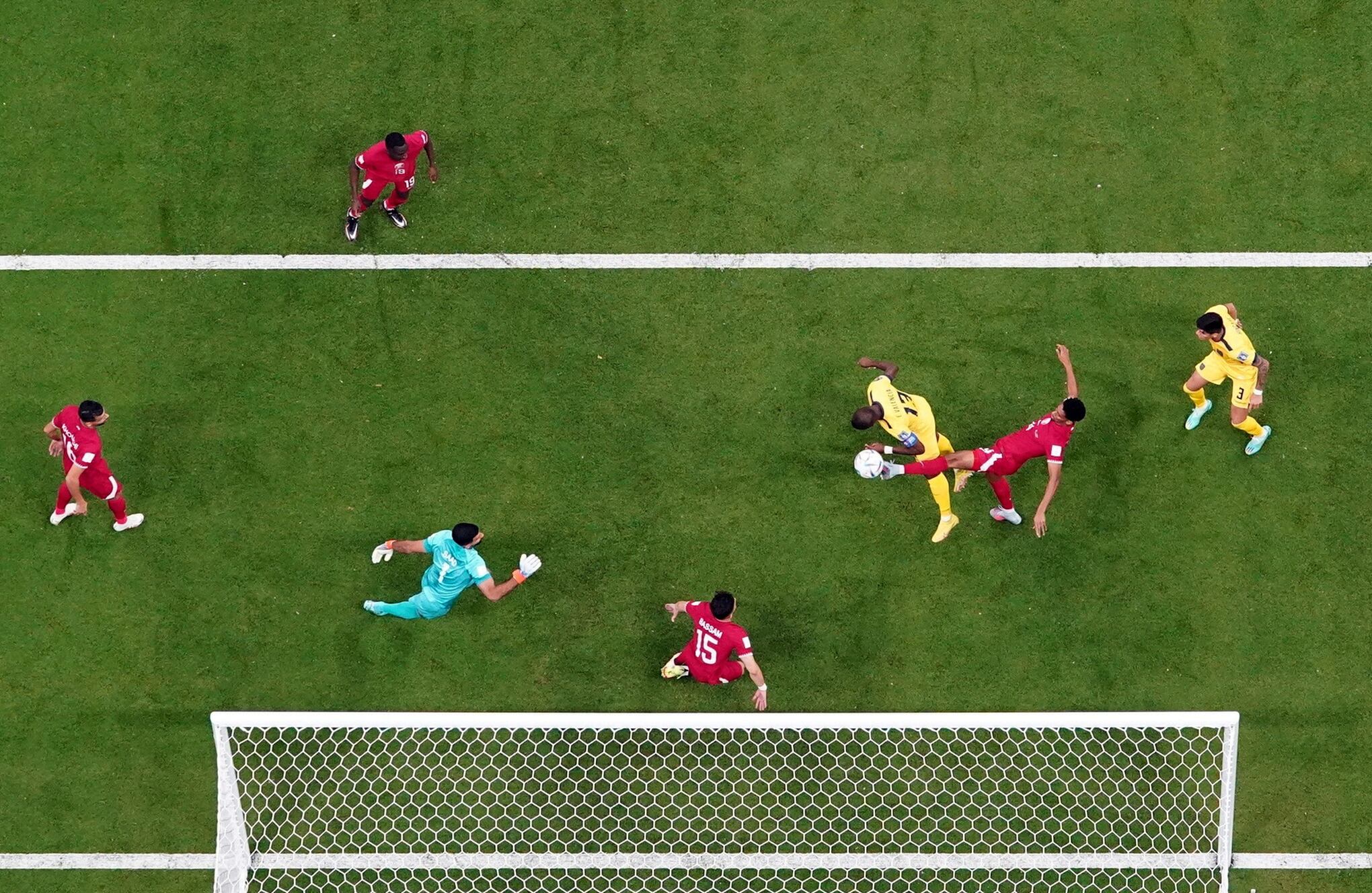 En imágenes : Primer partido de la copa mundo