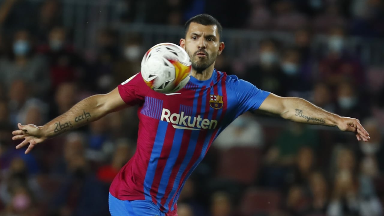 Sergio ‘Kun’ Agüero, en un partido con el Barcelona, el que fue su último club como profesional.