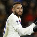 Soccer Football - Ligue 1 - Stade Rennes v Paris St Germain - Roazhon Park, Rennes, France - January 15, 2023 Paris St Germain's Neymar reacts REUTERS/Stephane Mahe