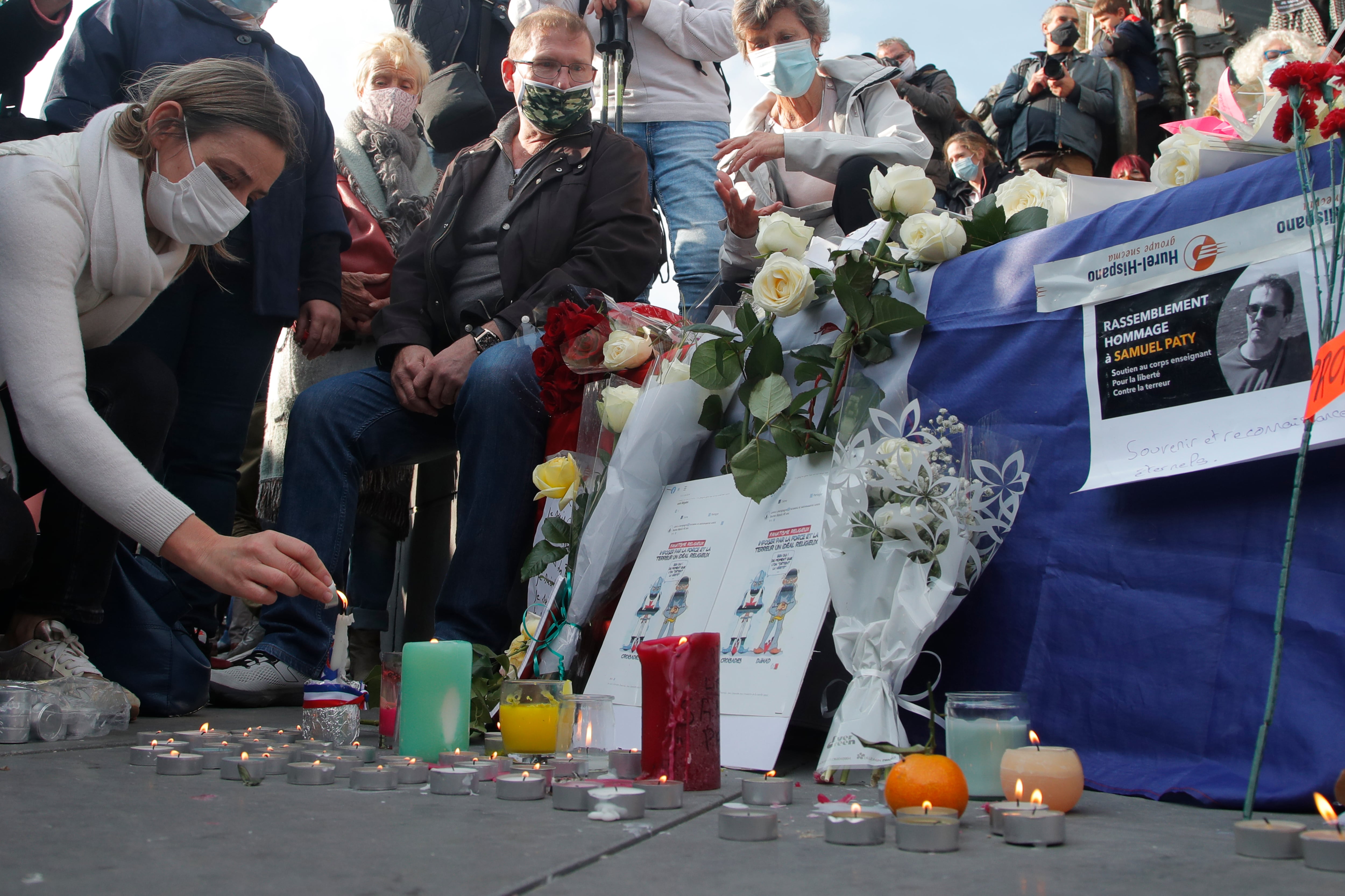 #JeSuisSamuel: las multitudinarias protestas en homenaje a profesor asesinado en Francia