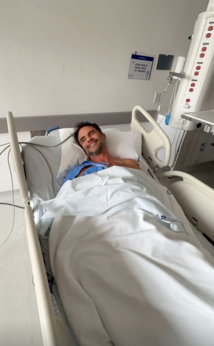 Juan Pablo Raba está hospitalizado en una clínica de Bogotá por problemas respiratorios.