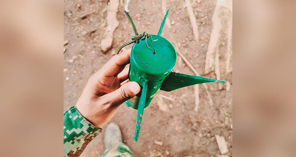 Estos son algunos de los artefactos explosivos que se han encontrado.