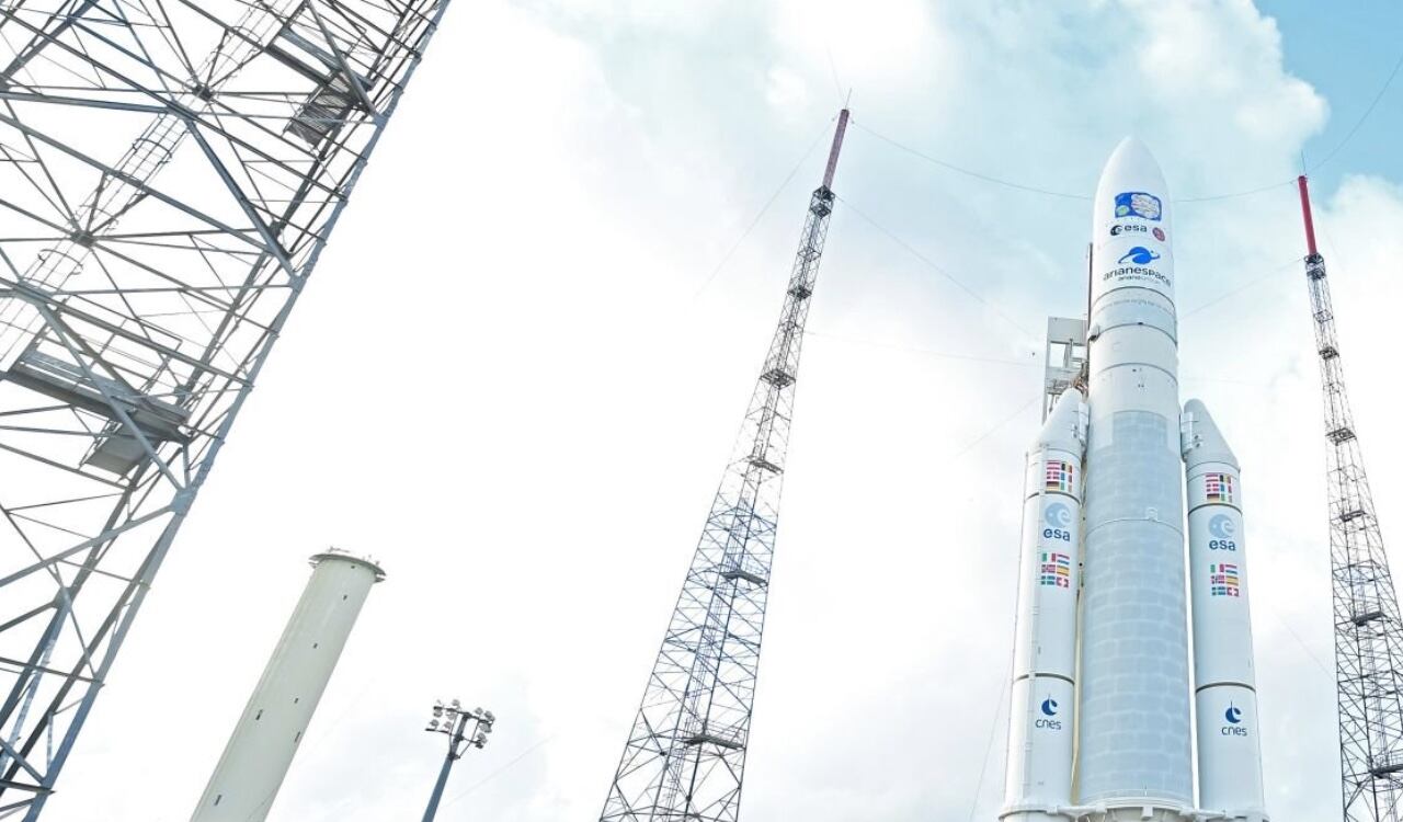 Así es el cohete Ariane 5 que sacará la sonda de la Tierra para que se dirija a Jupiter
