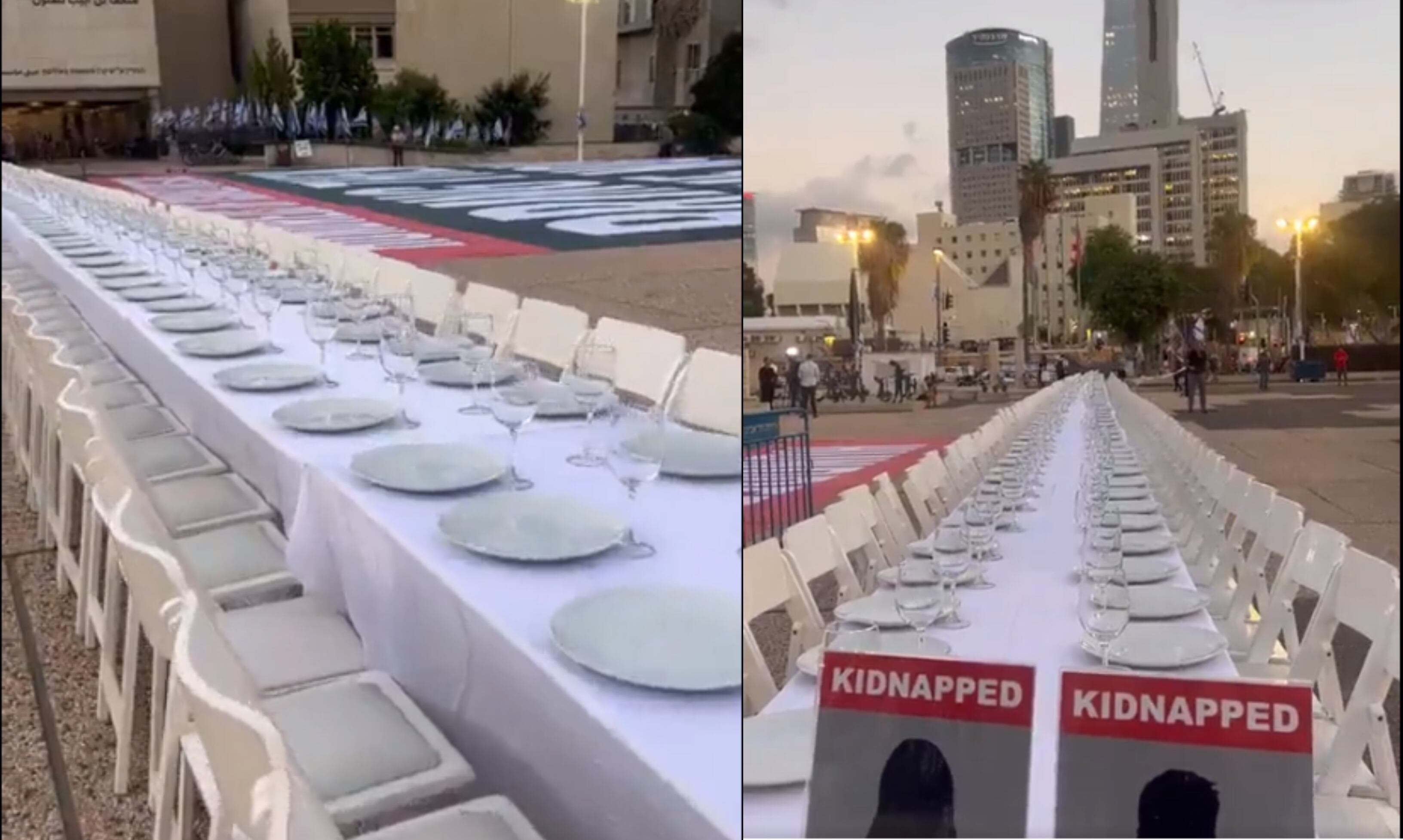 “La mesa de Shabbat vacía”