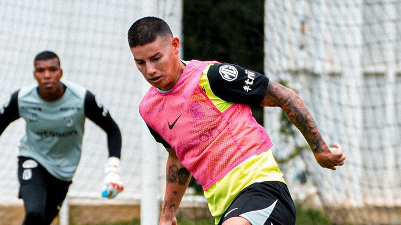 James Rodríguez entrena en Guarne.
