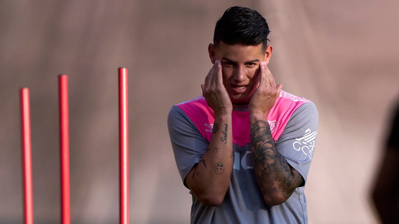 James Rodríguez sufrió su primera lesión en Rayo Vallecano