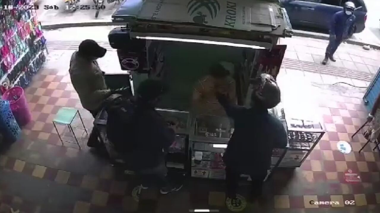 El robo fue cometido en un minuto.