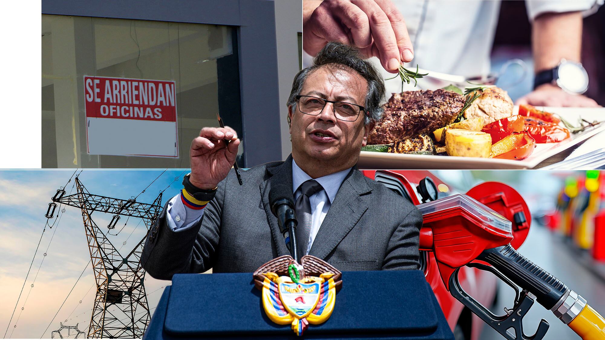 Gustavo Petro Inflación, energía, arriendo, gasolina, restaurante