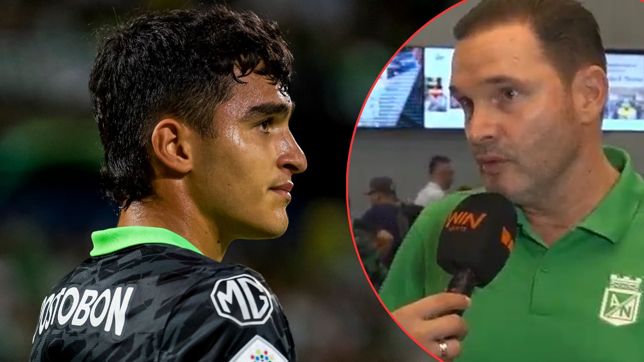 Juan Manuel Rengifo (izq.), una de las figuras de Atlético Nacional, por el que han estado preguntando. Lo confirma el director deportivo del club, Víctor Marulanda (der.).