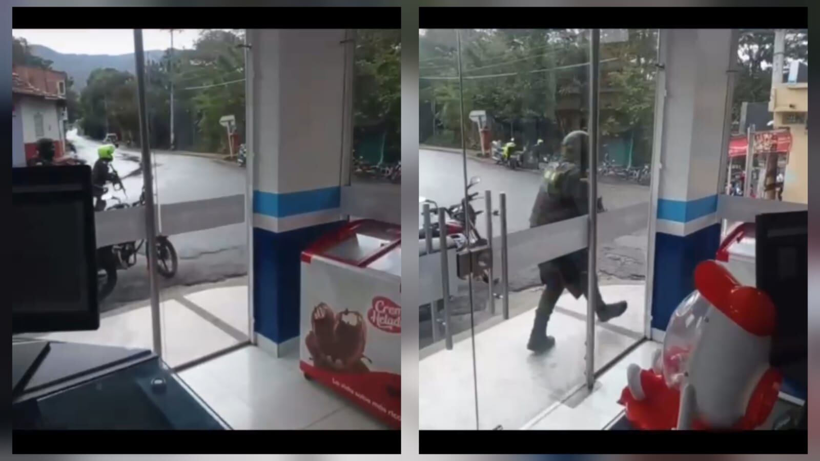 Policías enfrentándose con la delincuencia en Río de Oro Cesar.