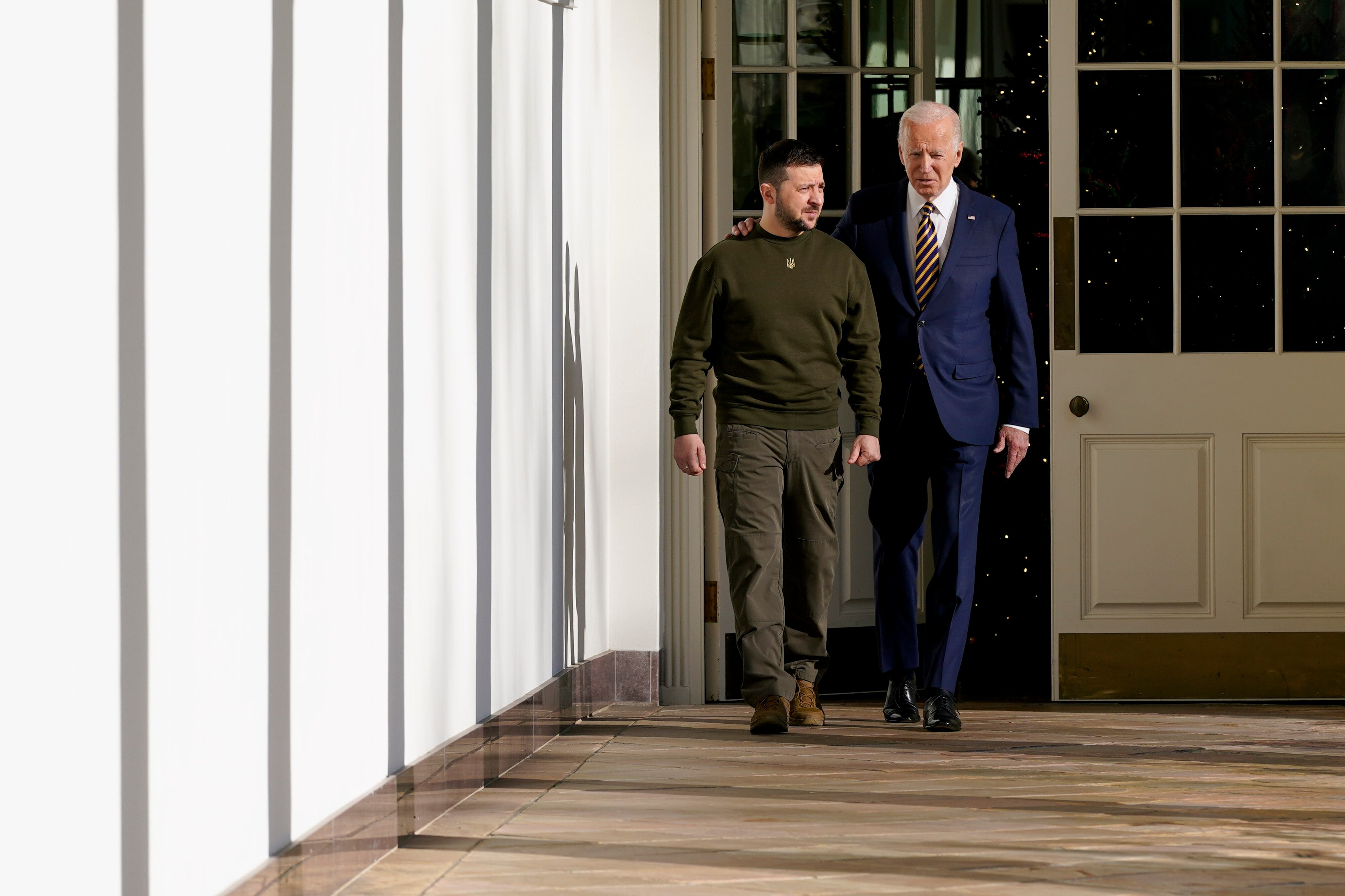 Volodímir Zelenski y Joe Biden
