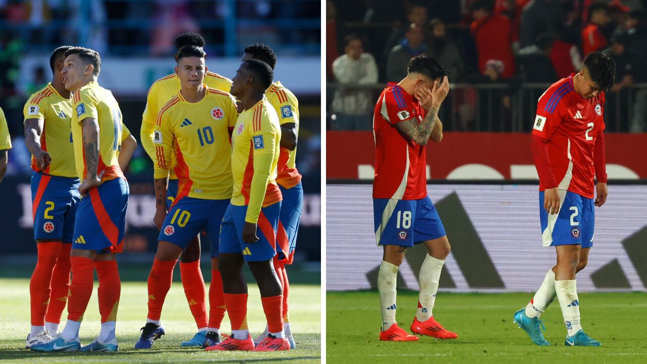 Colombia vs. Chile se miden por la fecha 10 de las Eliminatorias al Mundial 2026