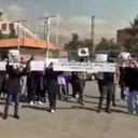 This grab taken from a UGC video made available on the ESN platform shows students of Allameh Tabataba'i University (ATU), an Iranian public university, protesting following the controversial death of a young Kurdish woman while in custody by the "morality police", which enforces strict dress codes, in Iran's capital Tehran on September 19, 2022. (Photo by UGC / AFP) / RESTRICTED TO EDITORIAL USE - MANDATORY CREDIT "AFP PHOTO / ESN " - NO MARKETING - NO ADVERTISING CAMPAIGNS - DISTRIBUTED AS A SERVICE TO CLIENTS - AFP IS NOT RESPONSIBLE FOR ANY DIGITAL ALTERATIONS TO THE PICTURE'S EDITORIAL CONTENT, DATE AND LOCATION WHICH CANNOT BE INDEPENDENTLY VERIFIED === / BEST QUALITY AVAILABLE
