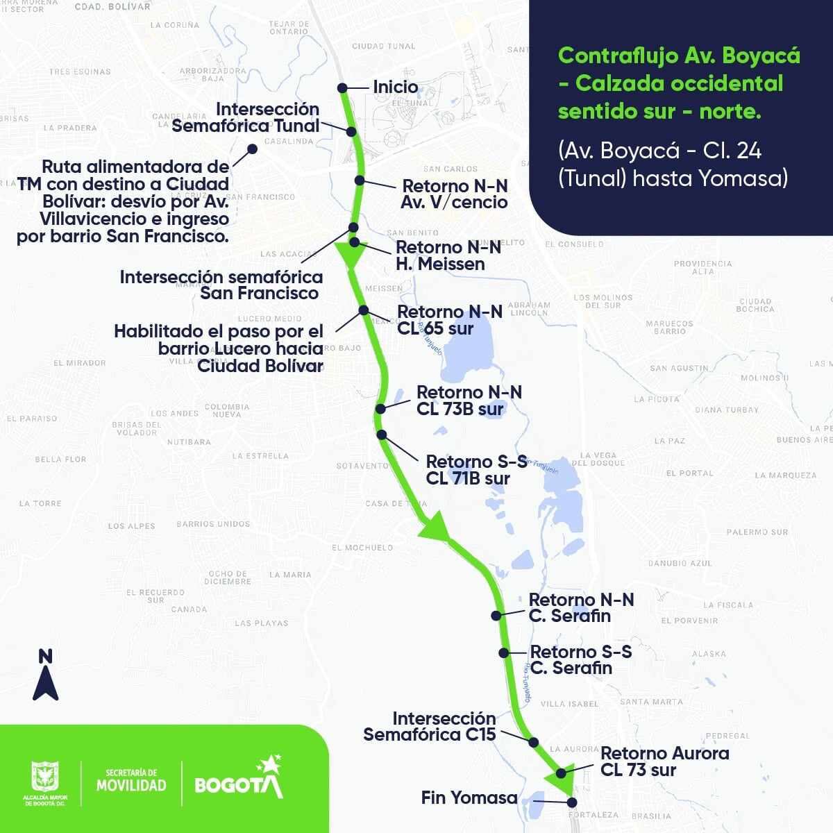 Medidas a implementarse en Bogotá por el cierre de la vía al Llano