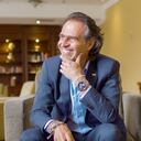 El candidato Federico Gutiérrez en su hotel al norte de Bogotá.