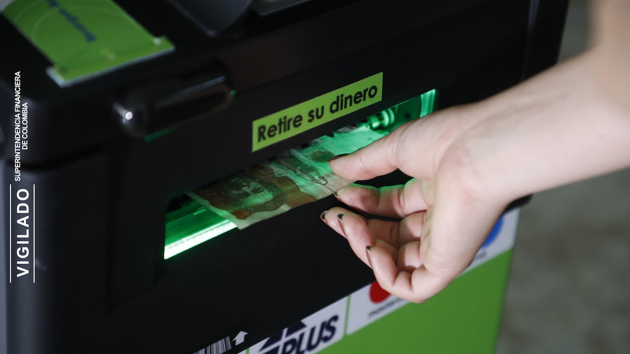 Retiro de cajero.