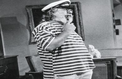 'Calamar': Interpretó a dos de los protagonistas, el capitán Olvido y el villano Artemio Leguizamón, y los consagró en esta telenovela emitida por primera vez en 1989.  