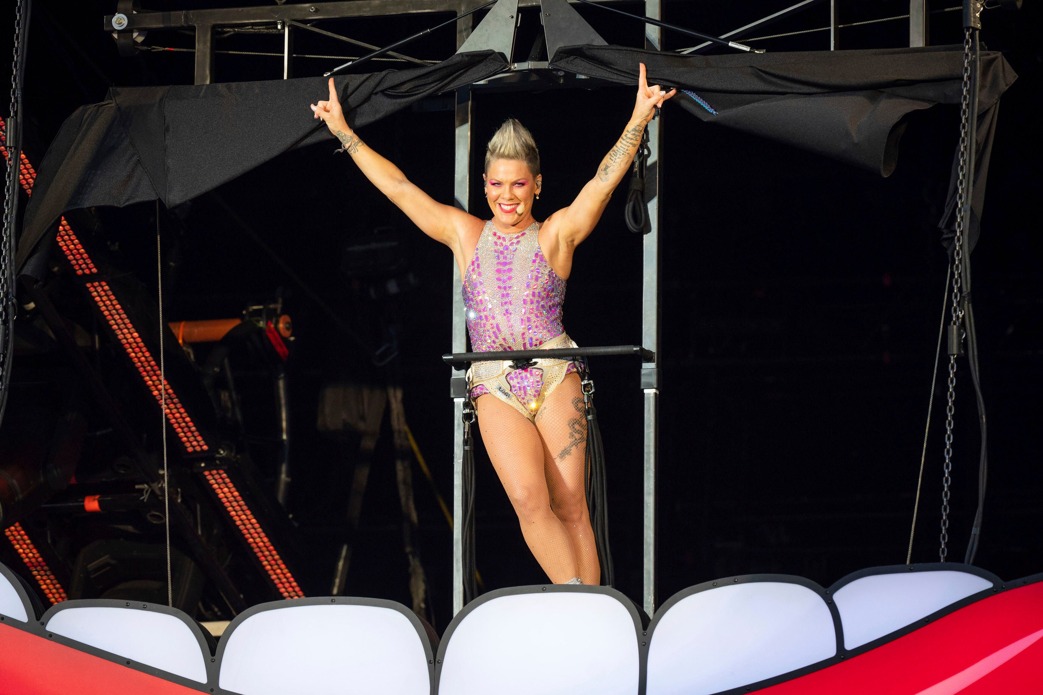 Pink se presenta en el BST Hyde Park de Londres el domingo 25 de junio de 2023.