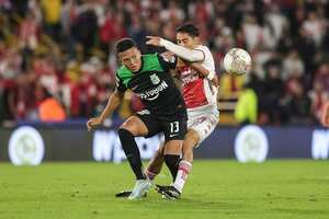 BOGOTÁ, 11 de mayo de 2023. Santa Fe enfrenta a Atlético Nacional por la fecha 13 de la Liga BetPlay en el estadio El Campin.(Colprensa - John Paz)