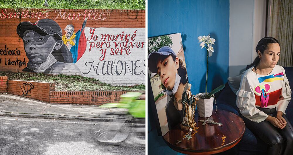 Sandra Meneses, madre de Santiago Murillo, lleva casi dos meses pidiendo justicia. No entiende cómo un policía, que debería defender la seguridad de su hijo, habría disparado en contra de él.