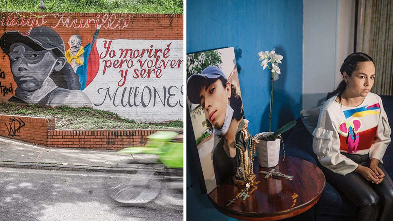 Sandra Meneses, madre de Santiago Murillo, lleva casi dos meses pidiendo justicia. No entiende cómo un policía, que debería defender la seguridad de su hijo, habría disparado en contra de él.