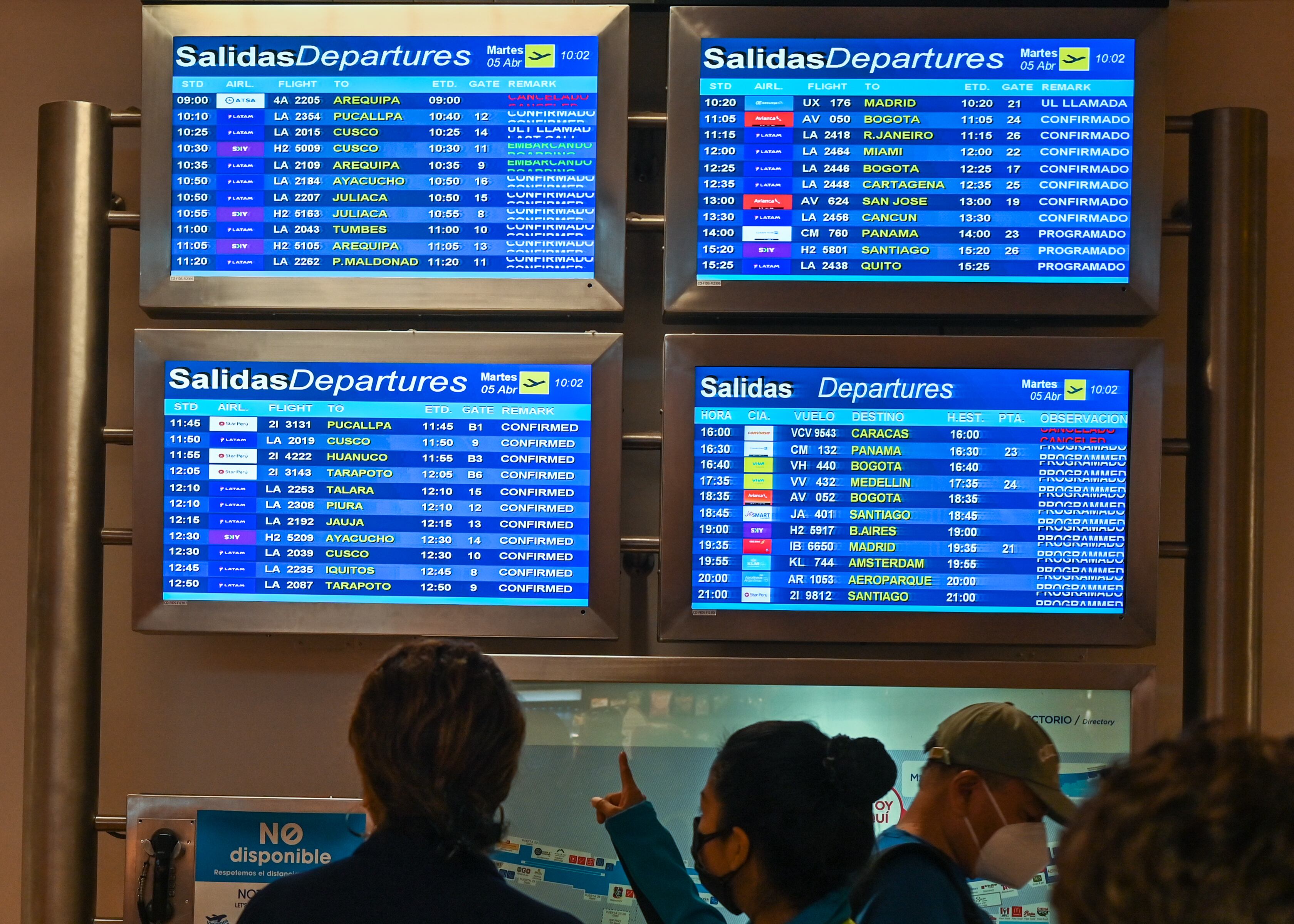 Día a día el aeropuerto Jorge Chávez recibe cientos de pasajeros