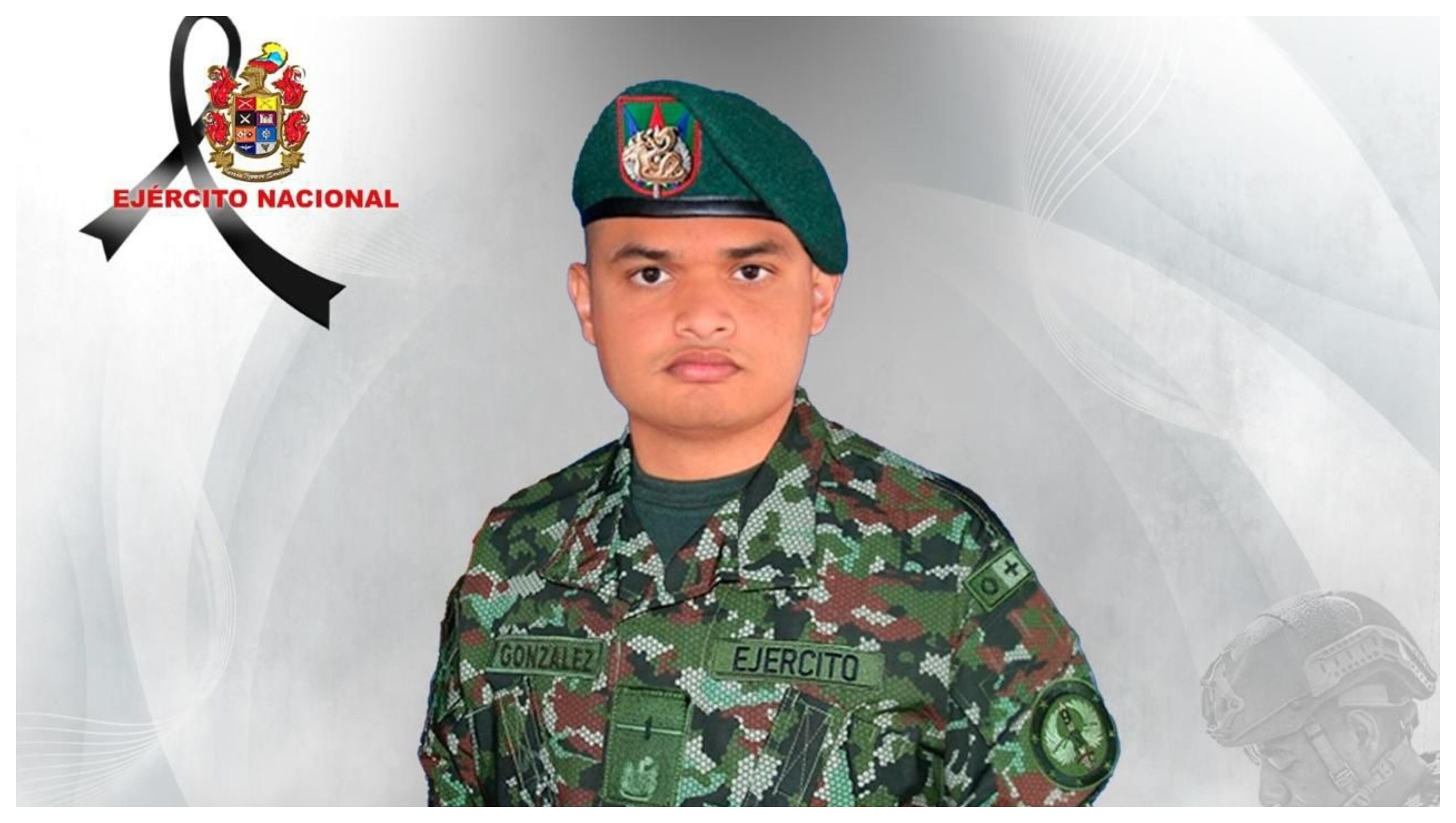 Soldado profesional Juan Esteban González Sánchez, muerto en atentado del ELN en Tibú.