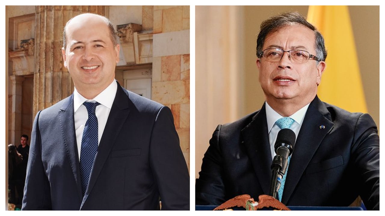 Marcos Daniel Pineda y Gustavo Petro.
