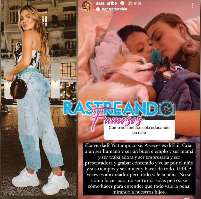 La modelo expresó cómo era educar sola a su hijo.