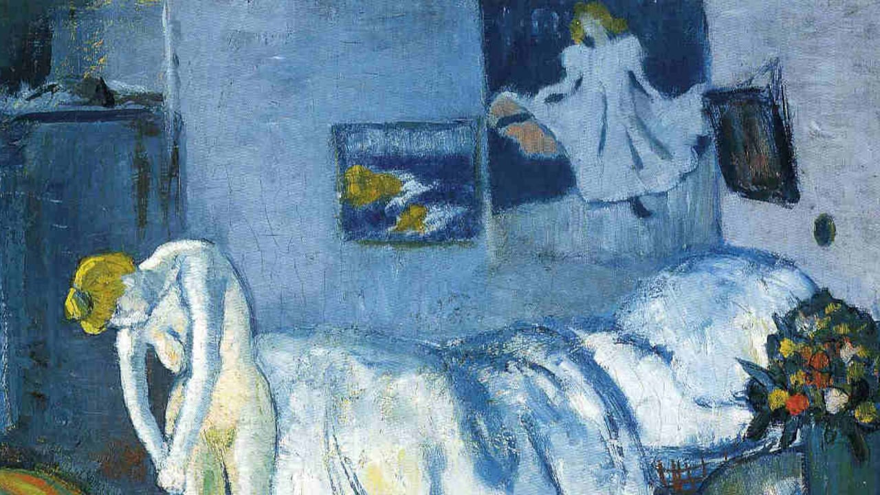 Detalle de La habitación azul de Pablo Picasso. Foto: CreativeCommons.