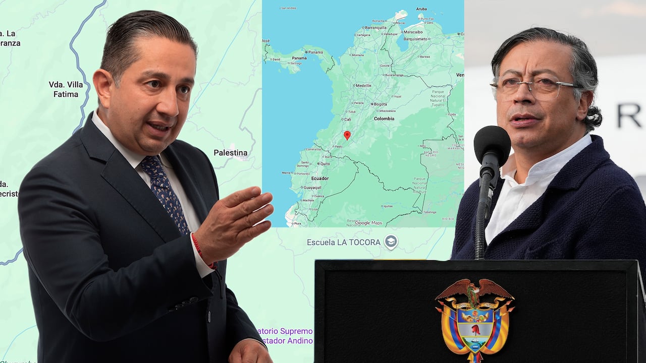 Julio César Triana Quintero, representante de Cambio Radical, y el presidente Gustavo Petro.