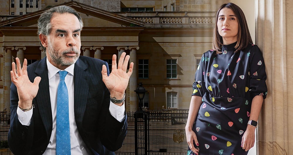 Armando Benedetti y Laura Sarabia.