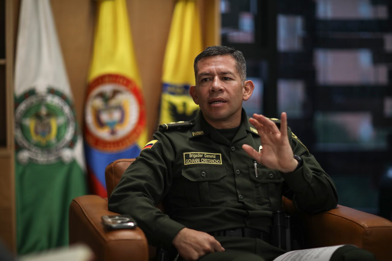 Brigadier General Giovanni Cristancho
comandante de la Policía de Bogotá