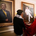 Develación del retrato de Gustavo Petro en la Casa de Nariño.