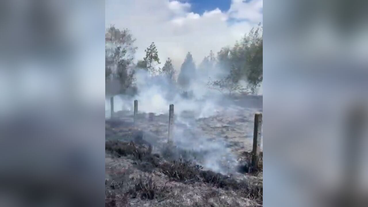El incendio se registra en la Calle 80.