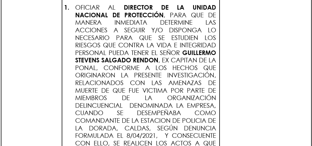 Capitán de la Policía denuncia un falso positivo judicial de la Fiscalía en Caldas.