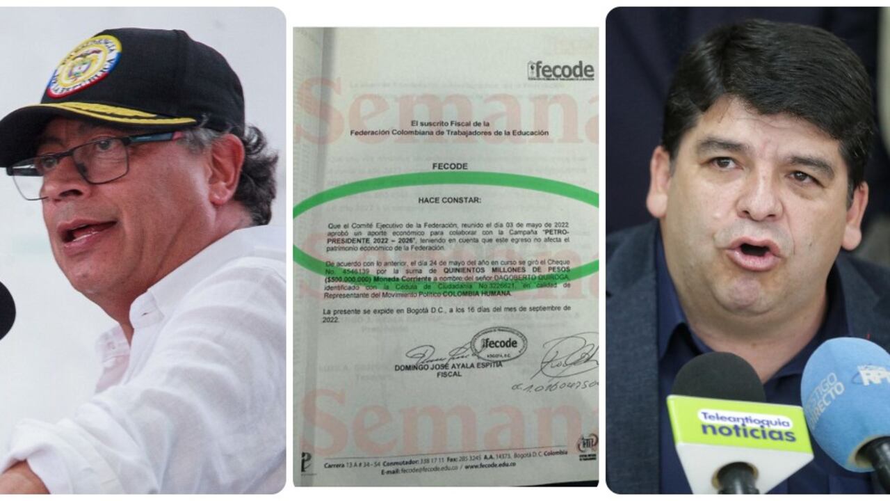 Gustavo Petro, Nelson Alarcón y el documento de Fecode.