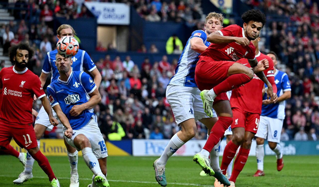 Luis Díaz completó tres tantos en la pretemporada del Liverpool