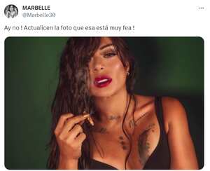 Marbelle compartió una foto suya con un cigarrillo de marihuana en la mano que desató toda una polémica.