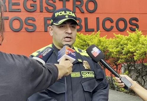 Rodrigo Manriquez, comandante del Tercer Distrito de la Policía Metropolitana de Cali.